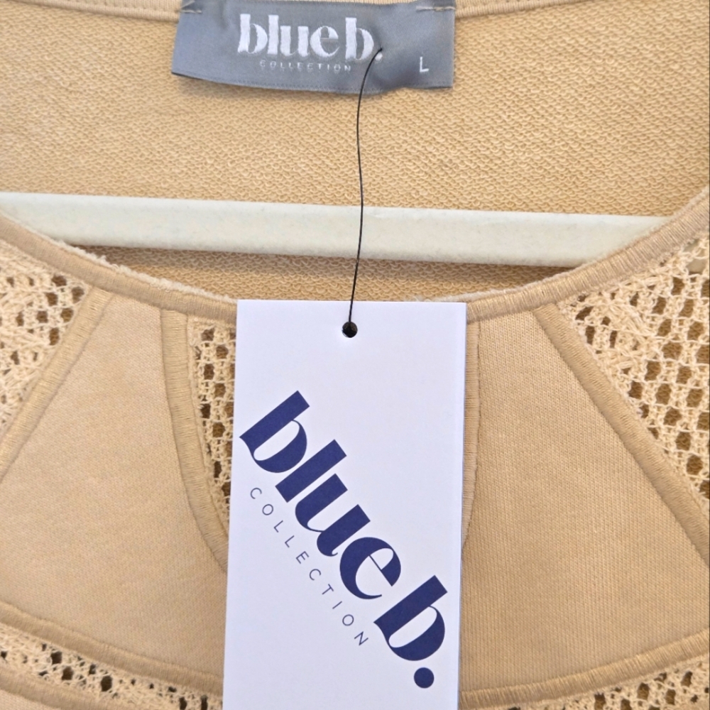 Blue b. NWT Cream Top Large - Picture 9 of 10